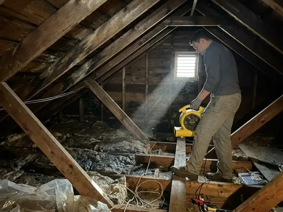attic-water-damage-drying-proc-007 — frequently asked questions, Emergency Water Extraction & 24/7 Flood Response in Addison…
